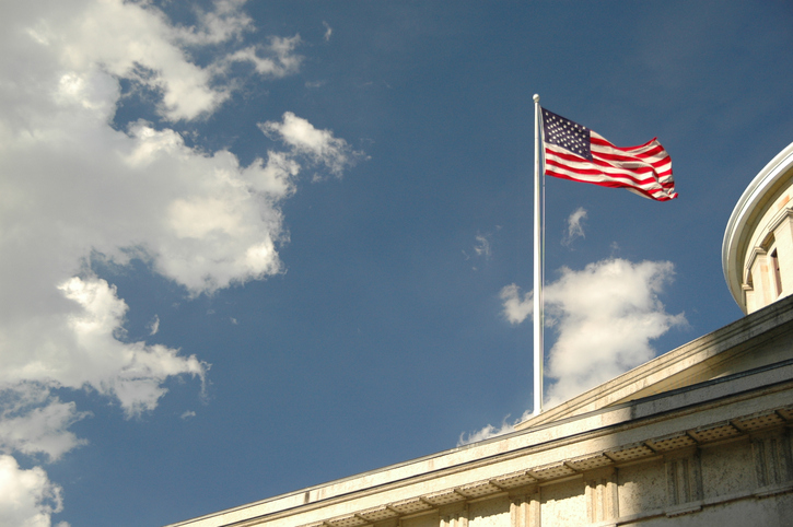 State flag @ Columbus (Ohio, USA)