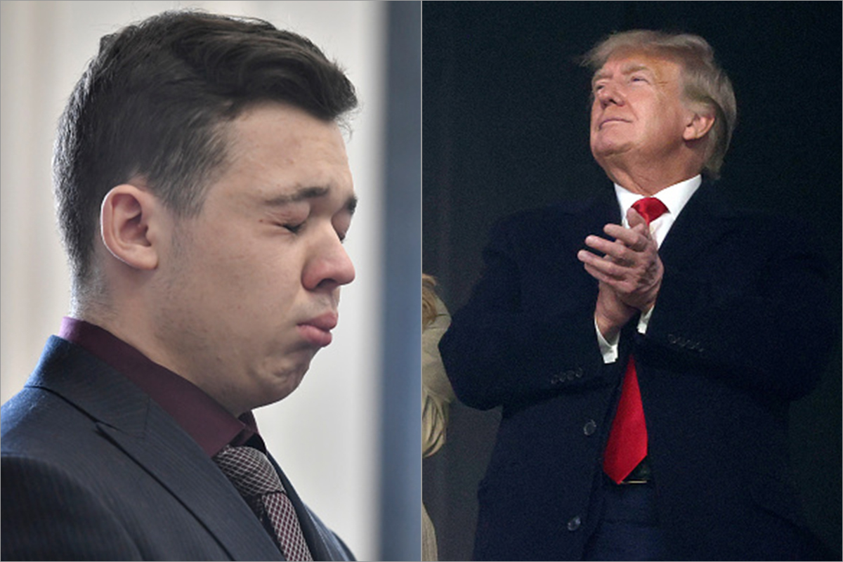 Kyle Rittenhouse and Donald Trump meet at Mar-A-Lago
