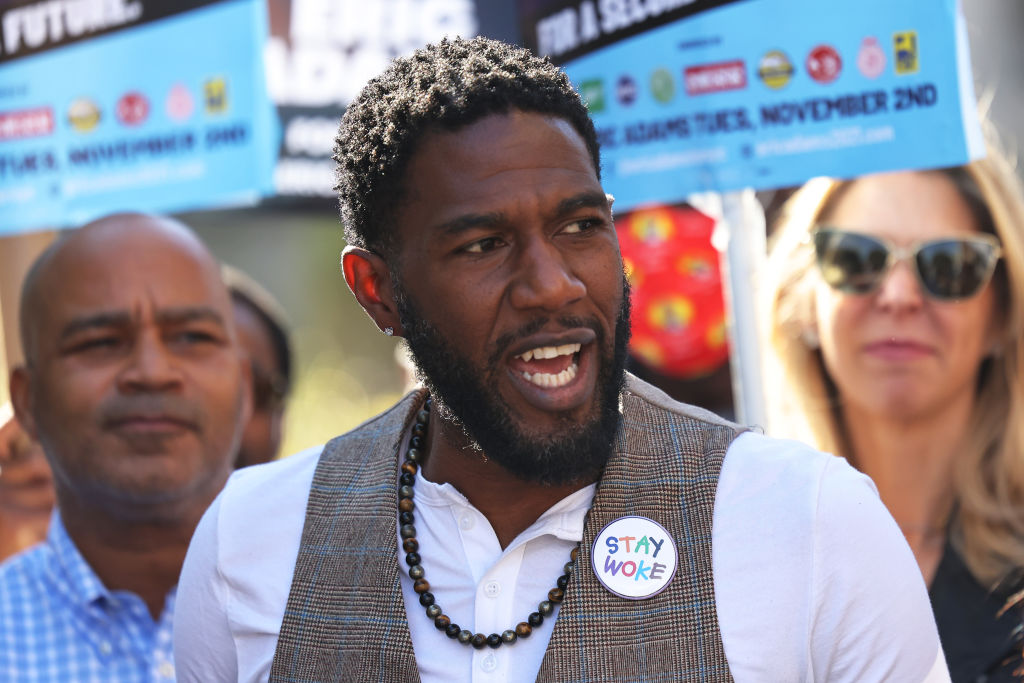 Democratic New York City Mayoral Candidate Eric Adams Attends A Get Out The Vote Rally