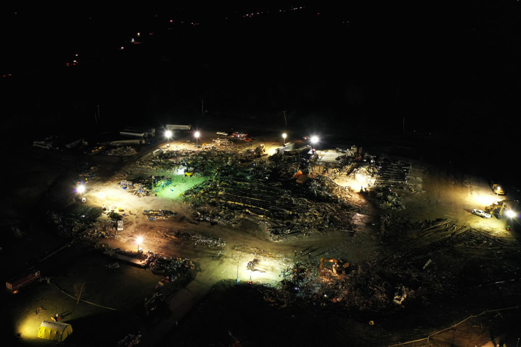 Kentucky candle factory search and rescue operations underway