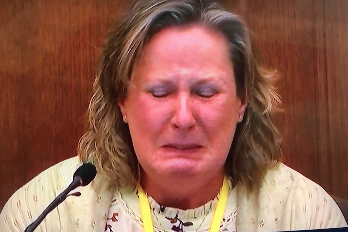 Kim Potter using "white tears" during her manslaughter trial for killing Daunte Wright
