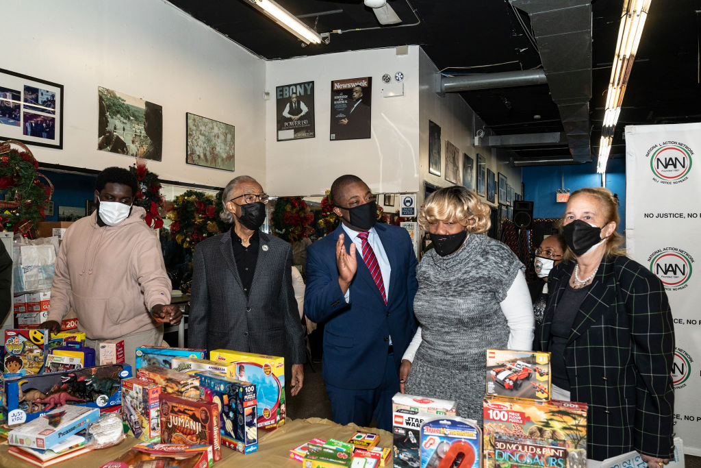 Lieutenant Governor Brian Benjamin (3rd from left)...
