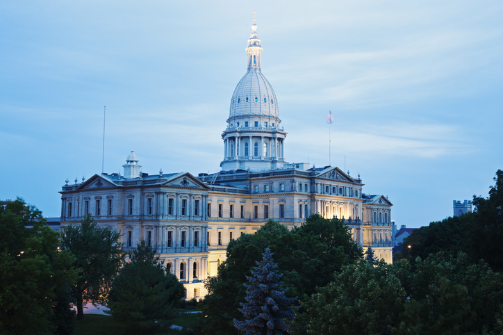 USA, Michigan, Lansing, State Capitol Building