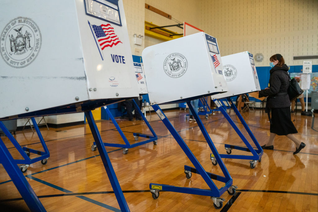 Across The U.S. Voters Flock To The Polls On Election Day