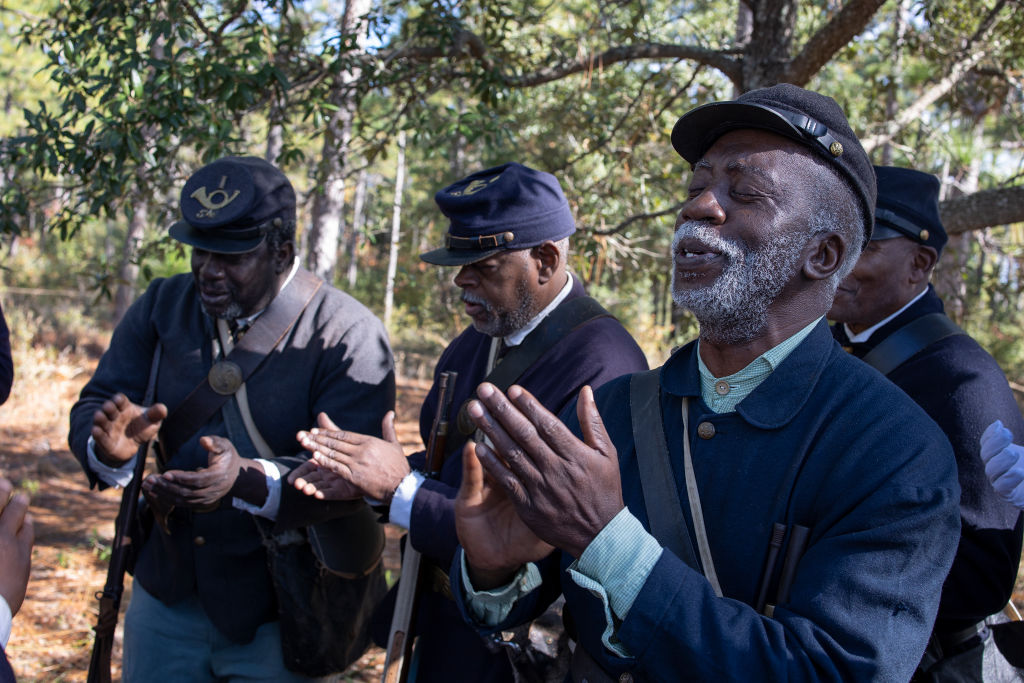 Viewing ceremony for new Civil War statue honoring black soldiers