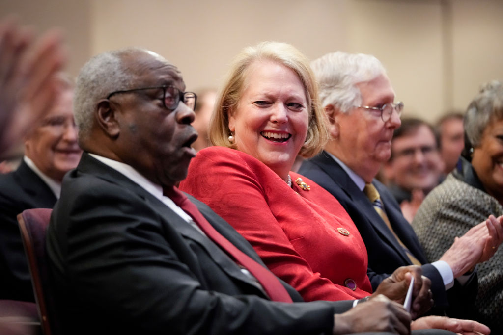 Justice Thomas Attends Forum On His 30 Year Supreme Court Legacy