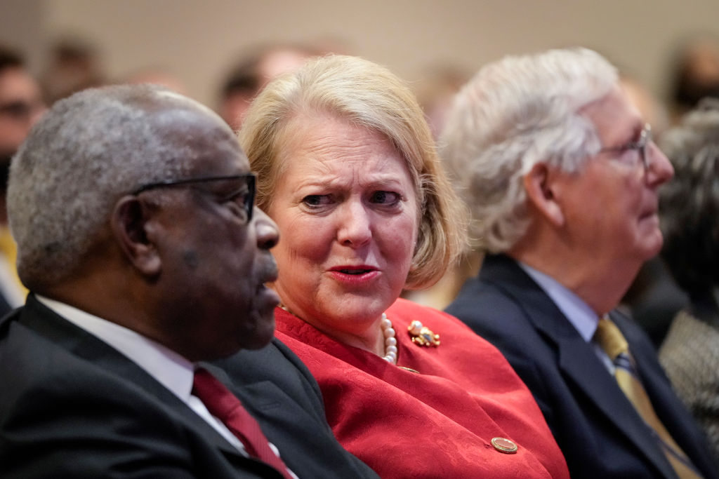 Justice Thomas Attends Forum On His 30 Year Supreme Court Legacy