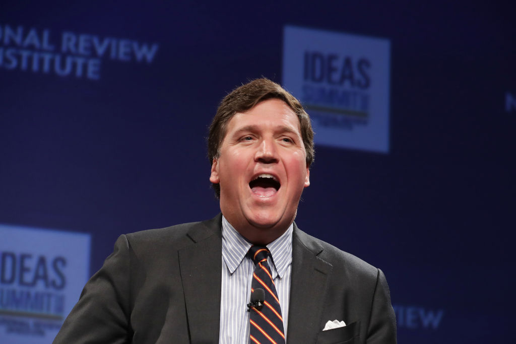 Fox News Host Tucker Carlson Appears At National Review Ideas Summit