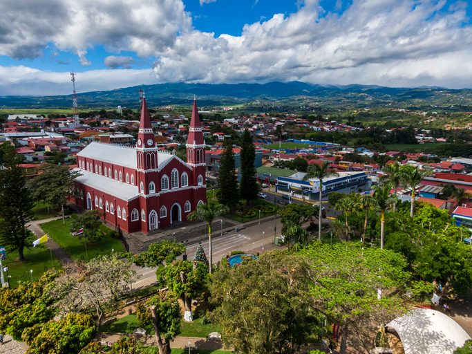 Beautiful view of the Grecia Church