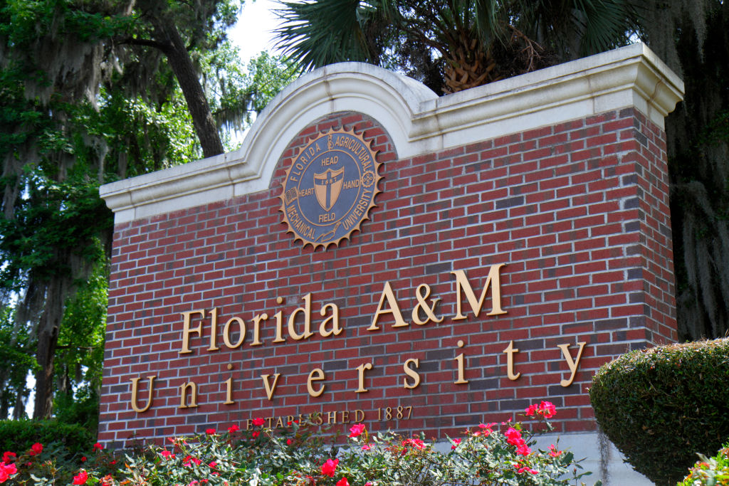 Florida A&M University entrance sign.