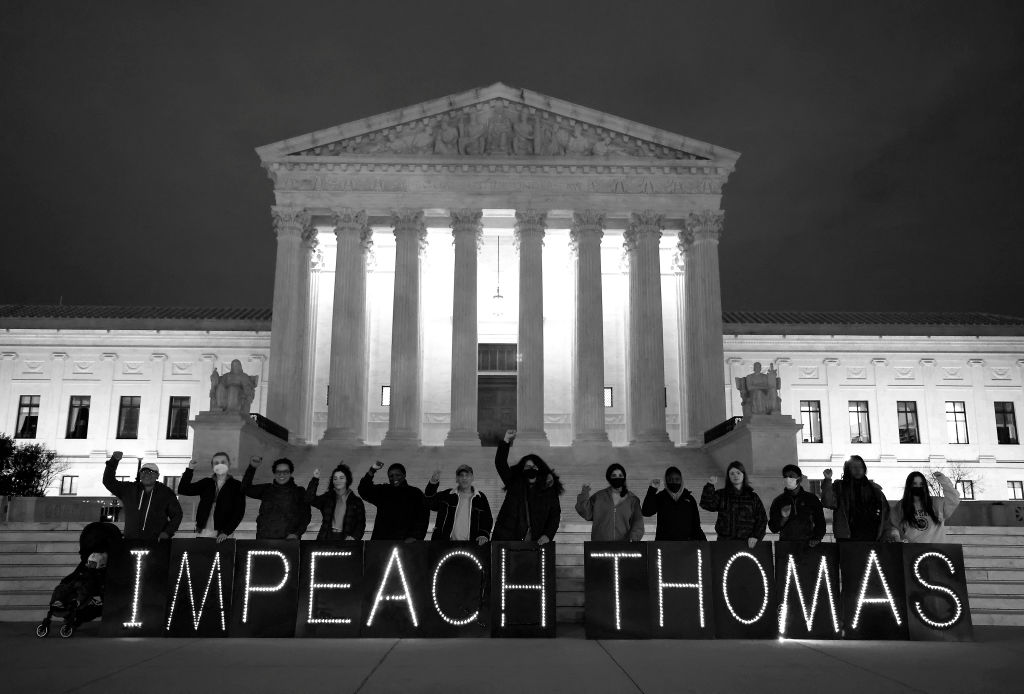 MoveOn Activists Call For The Impeachment Of Justice Clarence Thomas