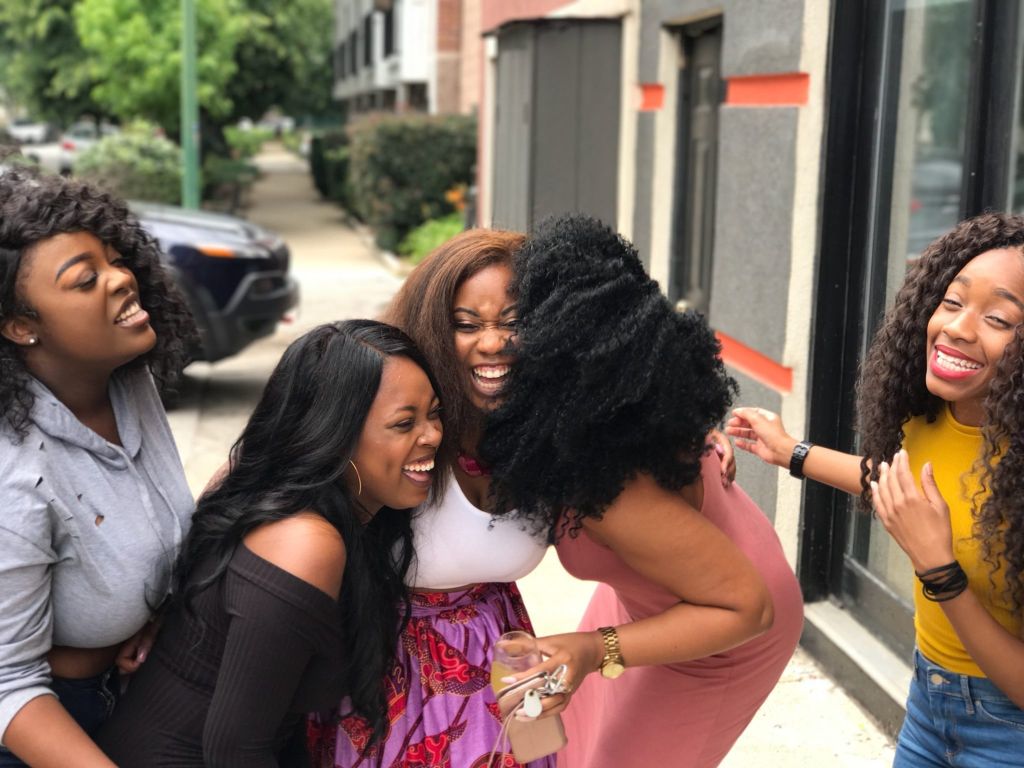 Five Black Women Laughing