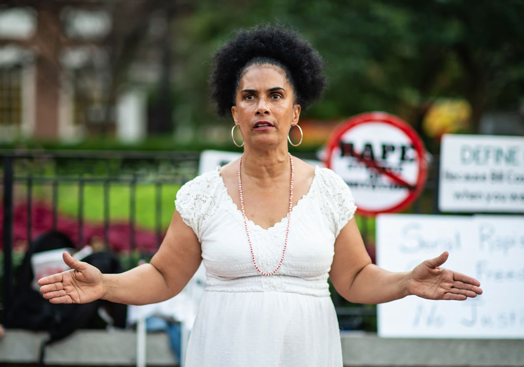 Vigil For Survivors In Protest Of Bill Cosby's Overturned Conviction