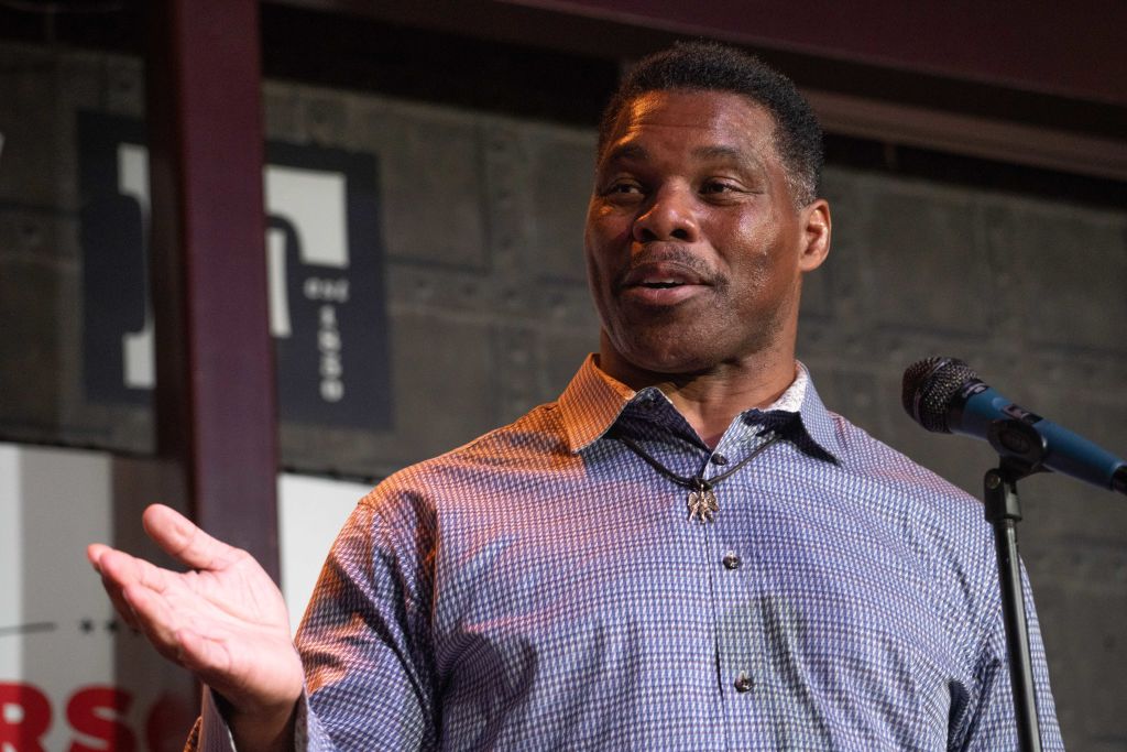 Georgia GOP Senate Candidate Herschel Walker Holds Rally Day Before Primary Election