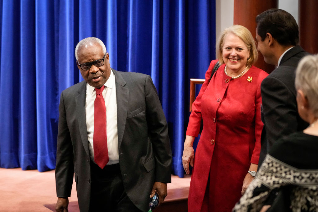 Justice Thomas Attends Forum On His 30 Year Supreme Court Legacy