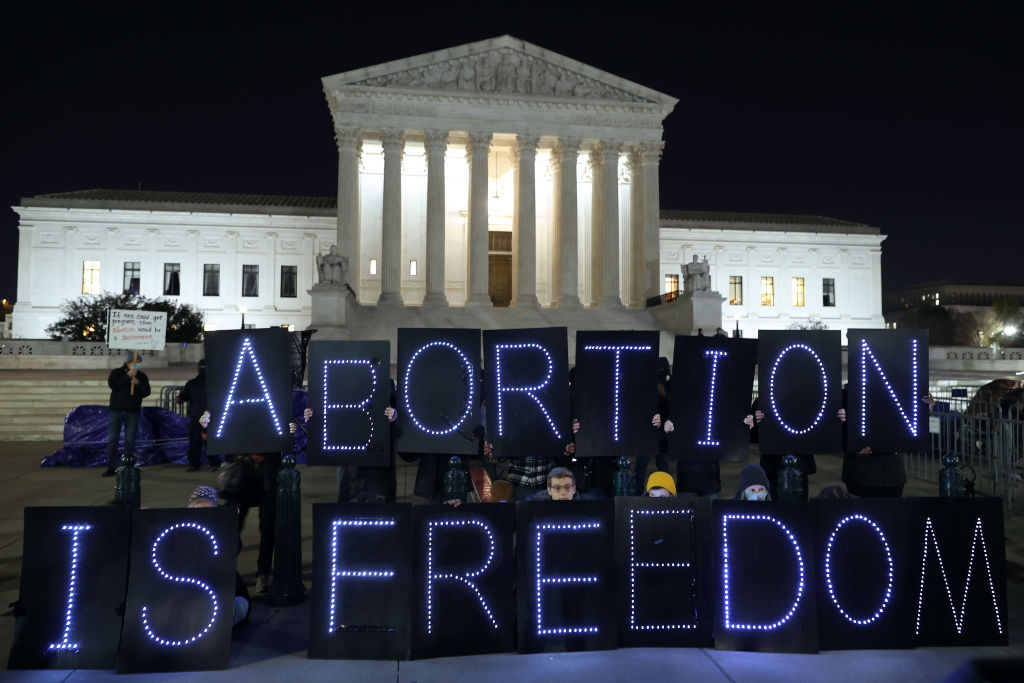 Anti-Abortion Organizations Hold Candlelight Vigil Outside Supreme Court