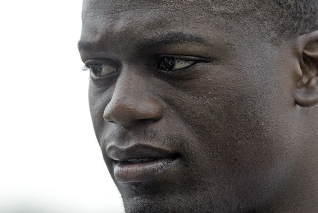 (022706-Foxboro,MA)Ben Watson answers questions from the media after the mini camp workout.New England Patriots finish their 3rd and final day of mini camp at Gillette Stadium(022706Pats- Staff photo by Nancy Lane Saved in Friday .)