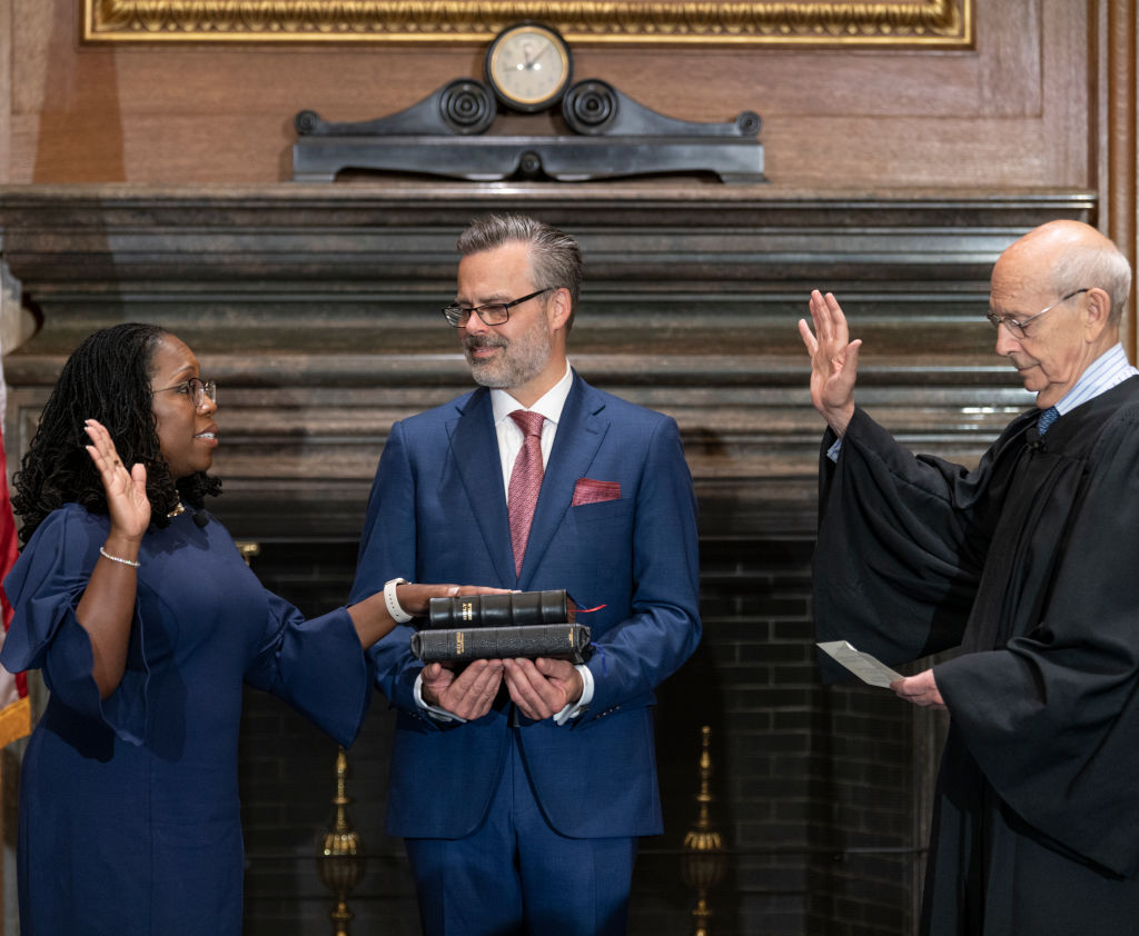 Ketanji Brown Jackson Sworn-In As Newest Supreme Court Justice