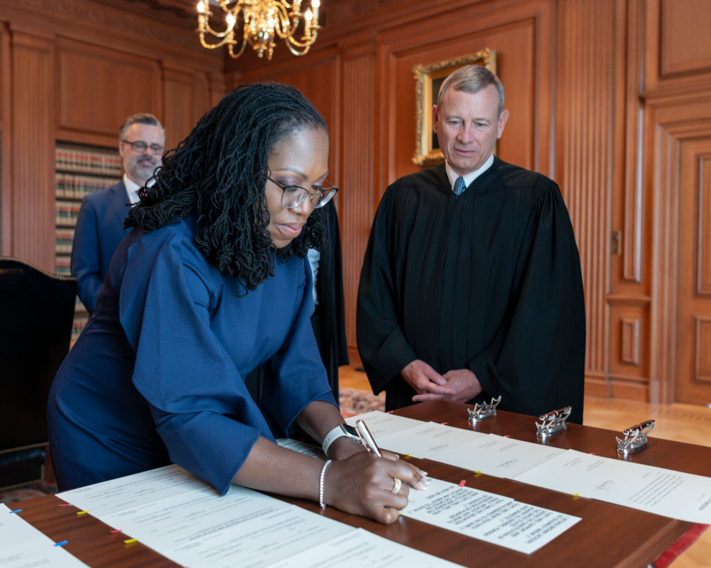 Ketanji Brown Jackson Sworn-In As Newest Supreme Court Justice