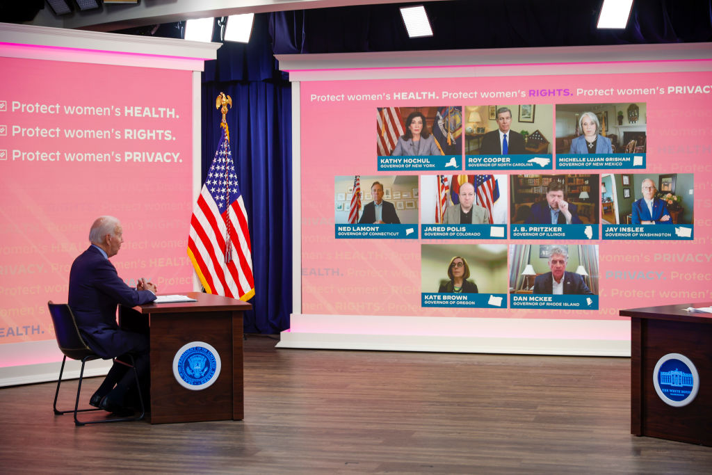 President Biden Holds Virtual Meeting With Governors On Protecting Access To Reproductive Health Care