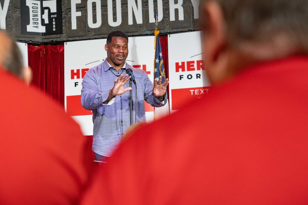 Georgia GOP Senate Candidate Herschel Walker Holds Rally Day Before Primary Election