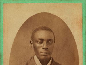 African-American Man, Possibly a Buffalo Soldier, Half-Length Portrait, Cantonment, Indian Territory, Mosser & Snell, 1860s