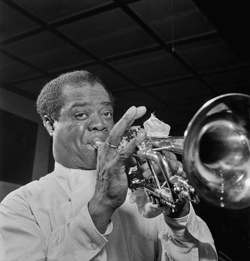 Portrait of Louis Armstrong, ca. Apr. 1947