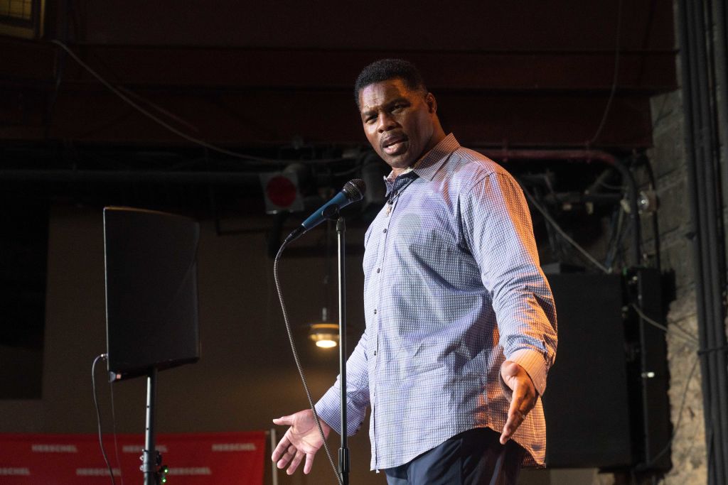 Georgia GOP Senate Candidate Herschel Walker Holds Rally Day Before Primary Election