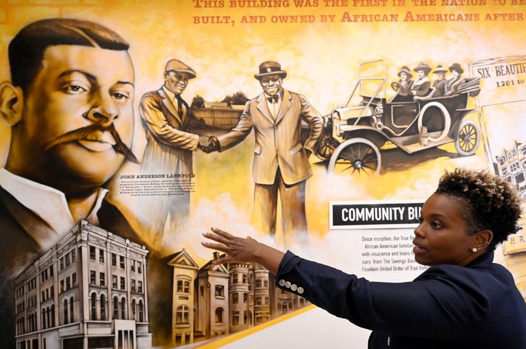 The True Reformer Building, designed, financed, built, and owned by African Americans
