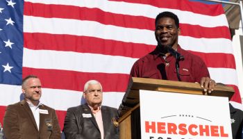Georgia's Republican Senate Candidate Herschel Walker Campaigns In Macon