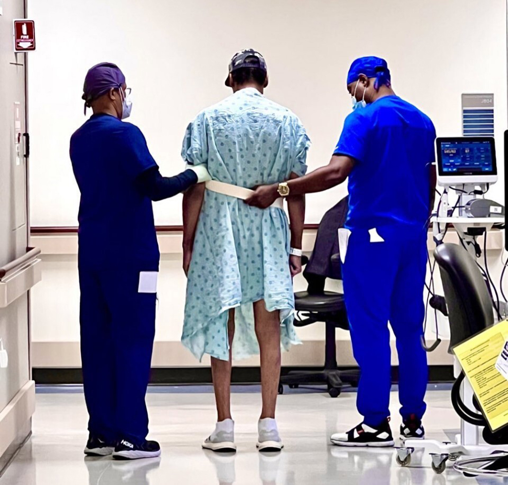 Al B. Sure in the hospital