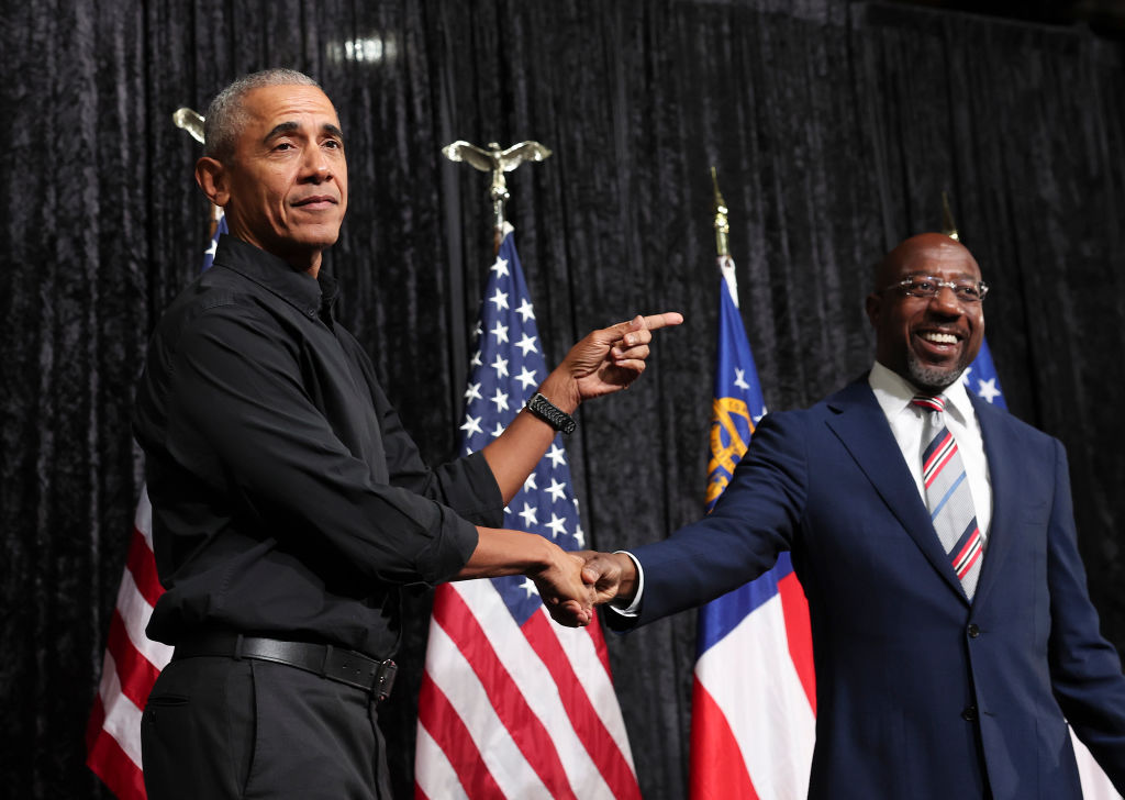 Former President Obama Rallies Voters In Georgia For Senator Warnock's Re-Election