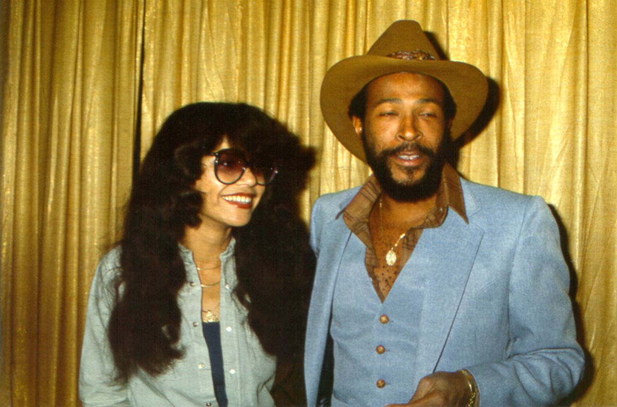 Marvin Gaye With His Wife