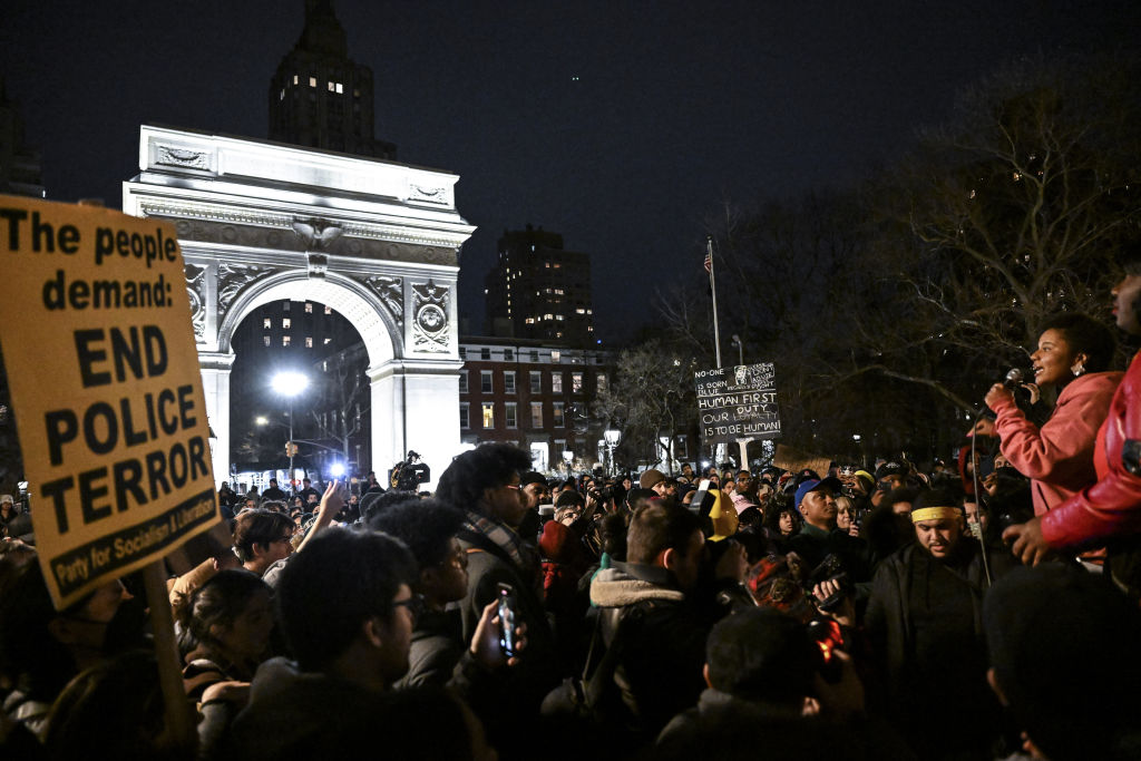 Police violence protest in New York