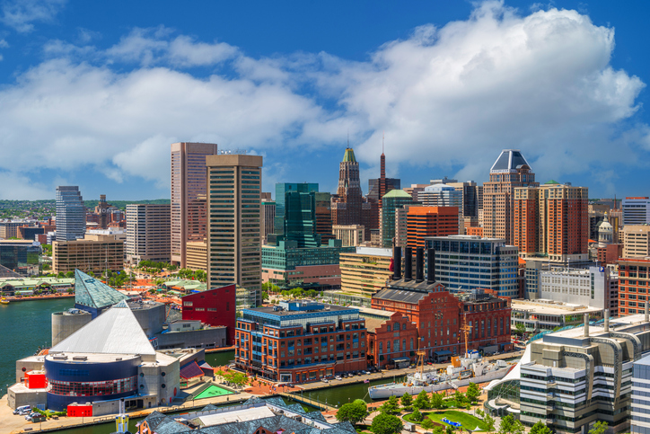 Baltimore, Maryland, USA Skyline on the Inner Harbor