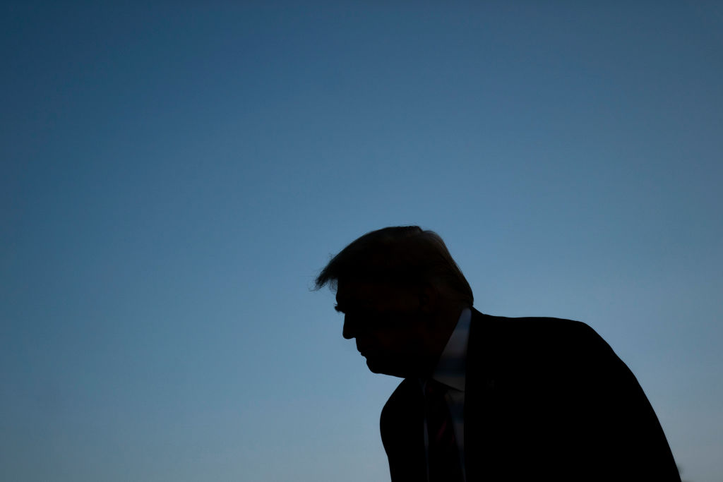 President Trump Departs White House For Campaign Rally In Pennsylvania