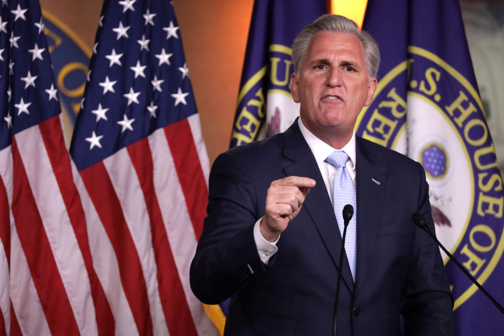 Minority Leader McCarthy Speaks To Media In Weekly News Conference