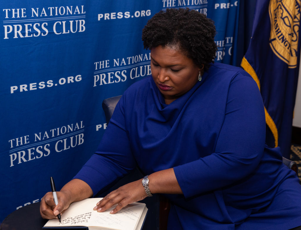 Stacey Abrams Speaks To The National Press Club For Headliners Luncheon