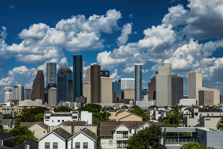 Houston Texas Afternoon Skyline