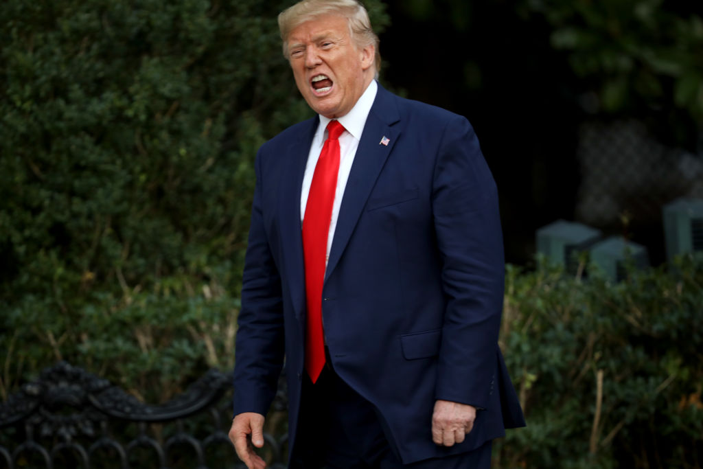 President Donald Trump Returns To The White House From Florida
