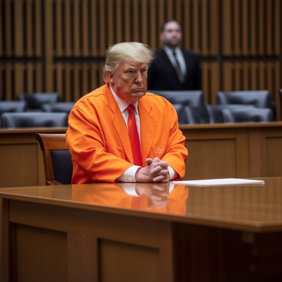 AI deepfake photos of Terump being arrested and jailed