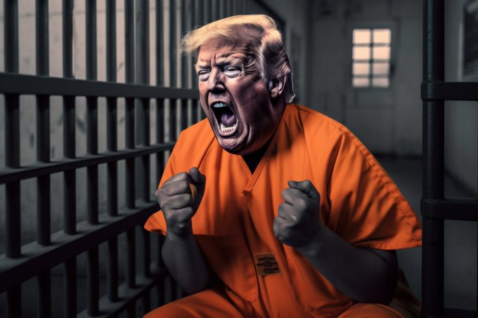 AI deepfake photos of Terump being arrested and jailed
