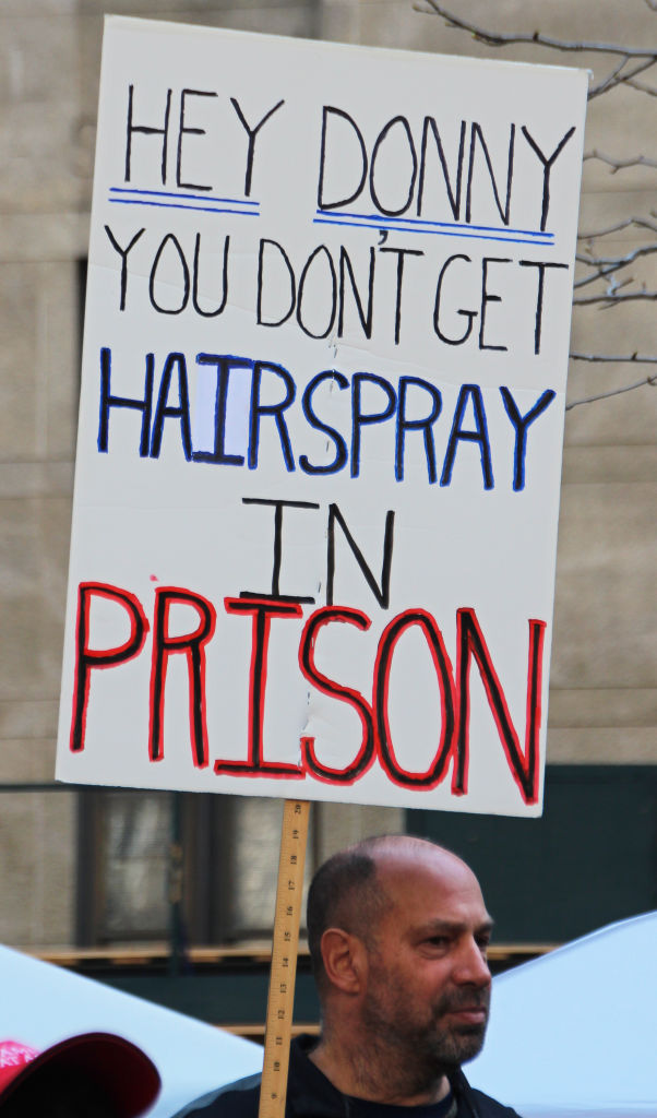 Protests Outside Manhattan District Attorney's Office