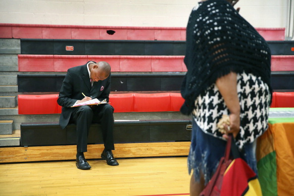 Job Seekers Attend Career Fair