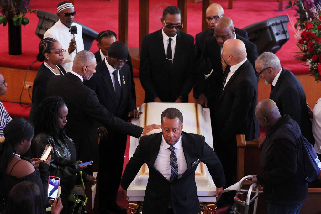 Funeral Held For Street Performer Jordan Neely Who Was Killed In NYC Subway