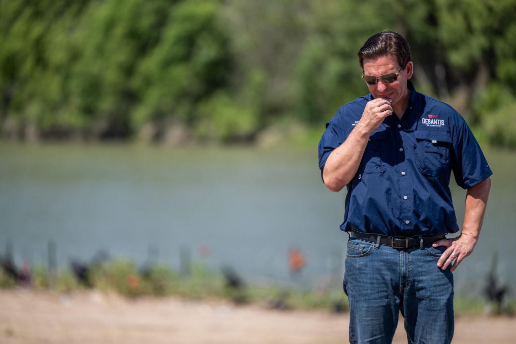 Republican Presidential Candidate Ron DeSantis Meets With Residents Along The Southern U.S. Border