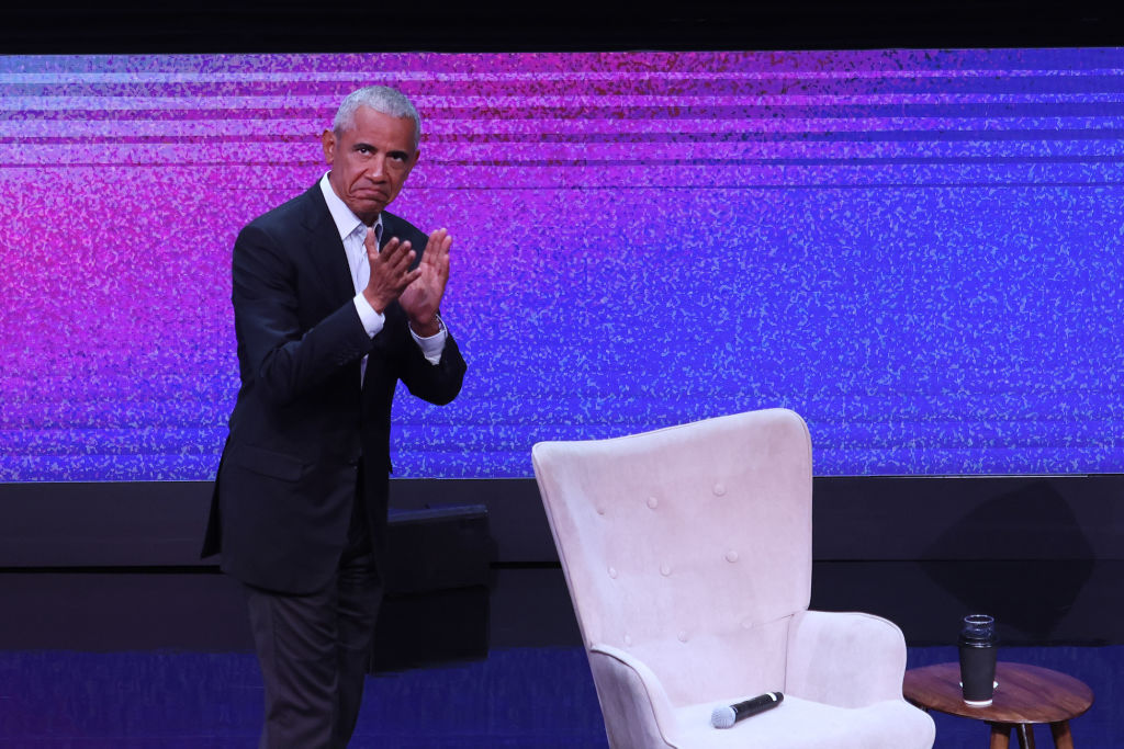 Former US president Barack Obama attends SNF Nostos Conference in Greece