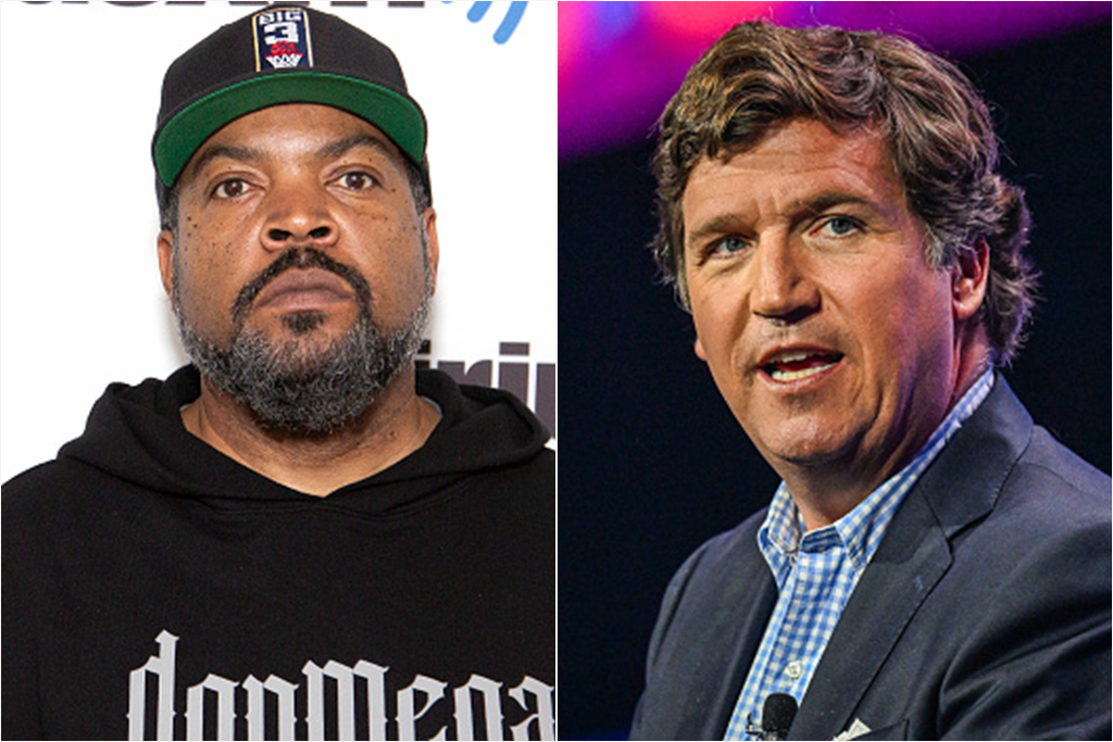 Ice Cube and Tucker Carlson