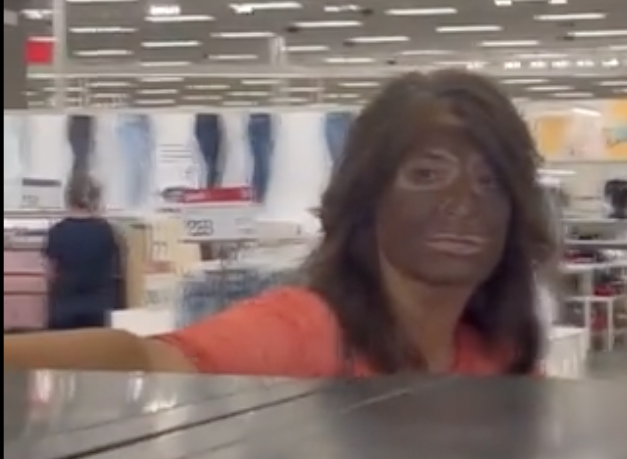white woman blackface Colorado Ersilia Campbell Target Aurora