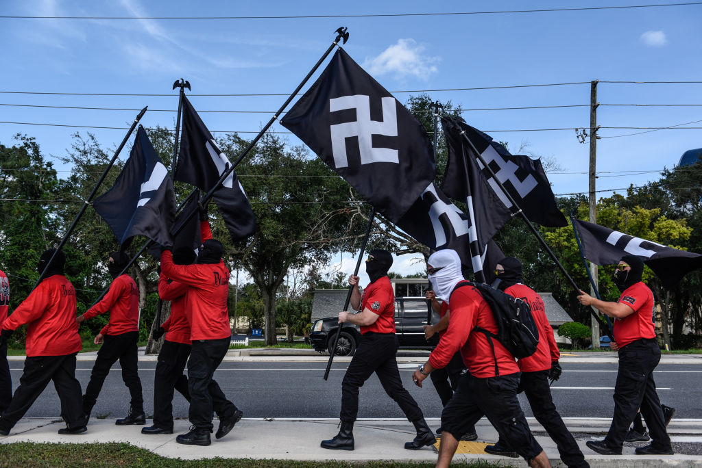 Neo-Nazi Groups Hold Demonstrations In Orlando, FL